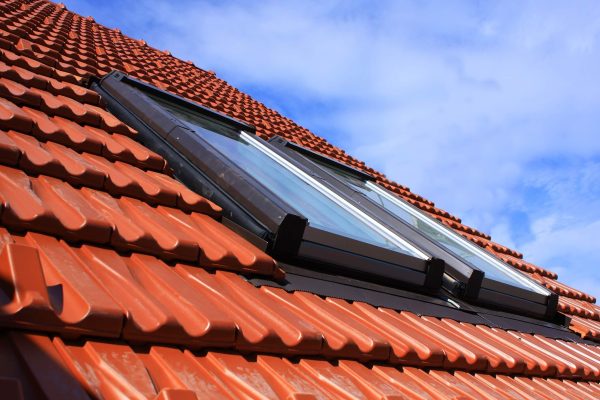 dreamstime_m_15789044 Roof windows modern sky new metal ekology clouds two
